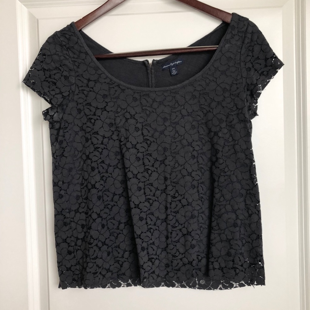 American Eagle Crotchet Top